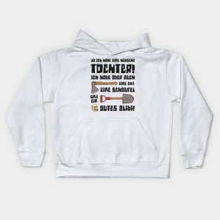 ja ich habe eine hübsche Tochter lustiger Spruch Kids Hoodie